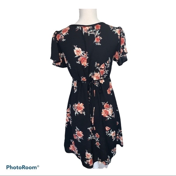 🌵 Floral Dress NEW Tags XS Ruffled Sleeves Rx - Picture 2 of 6